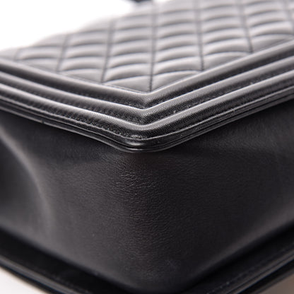 Chanel Calfskin Quilted New Medium Boy Flap Black 12 of 16