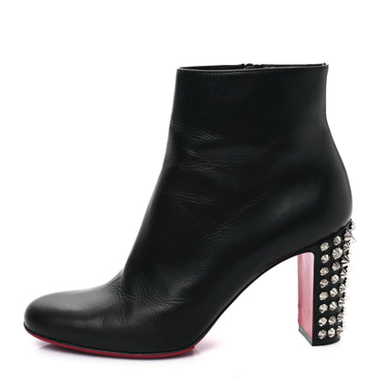 Christian Louboutin Smooth Calfskin Suzi Folk 85 Ankle Boots 39 Black 1 of 7