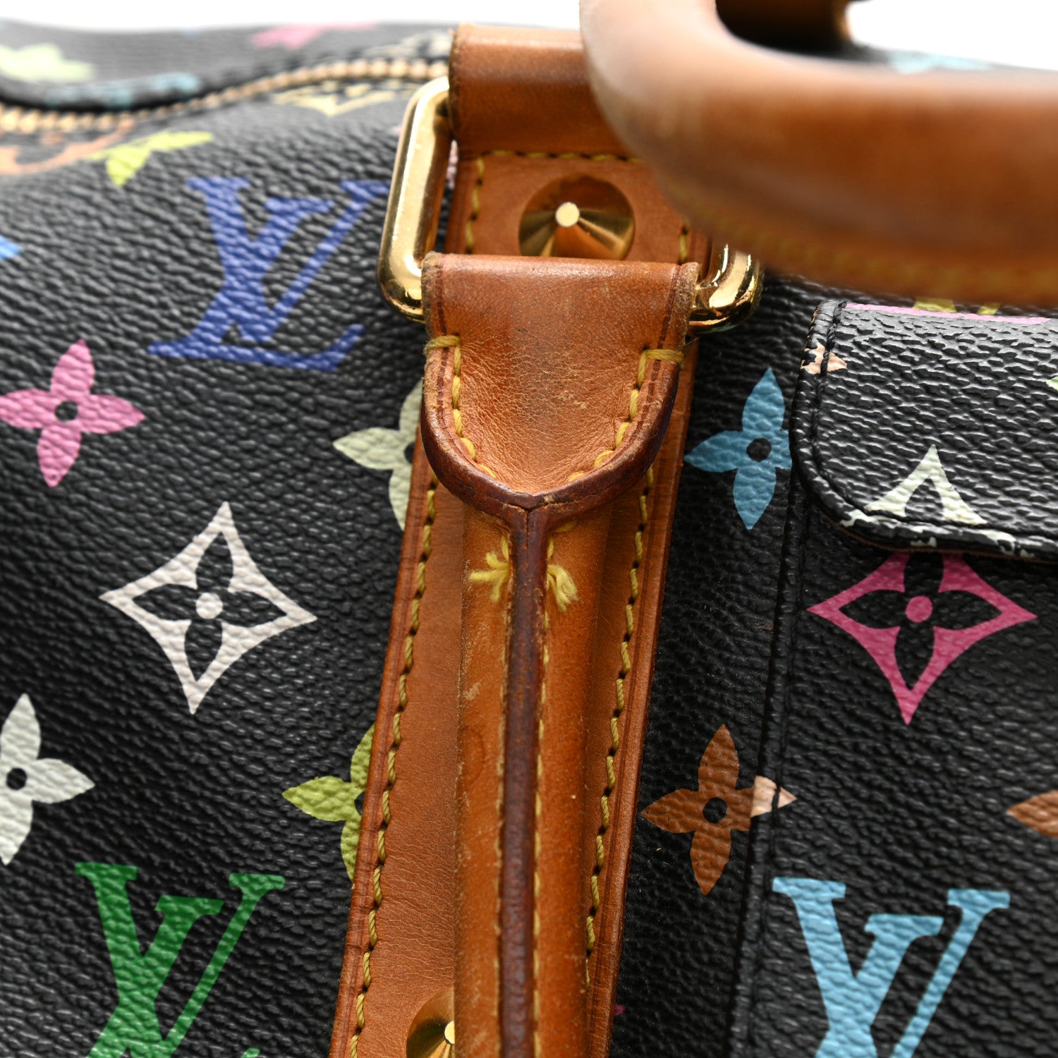 Louis Vuitton Monogram Multicolor Keepall 45 Black 44 of 44
