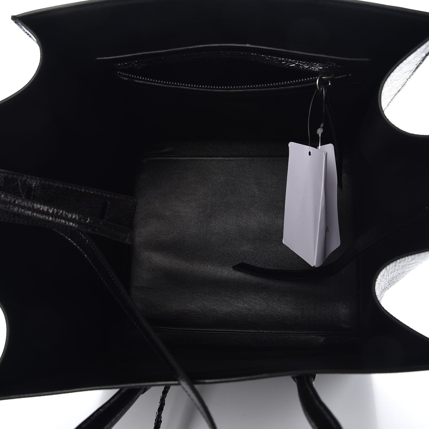 Shiny Goatskin Medium Phantom Luggage Black