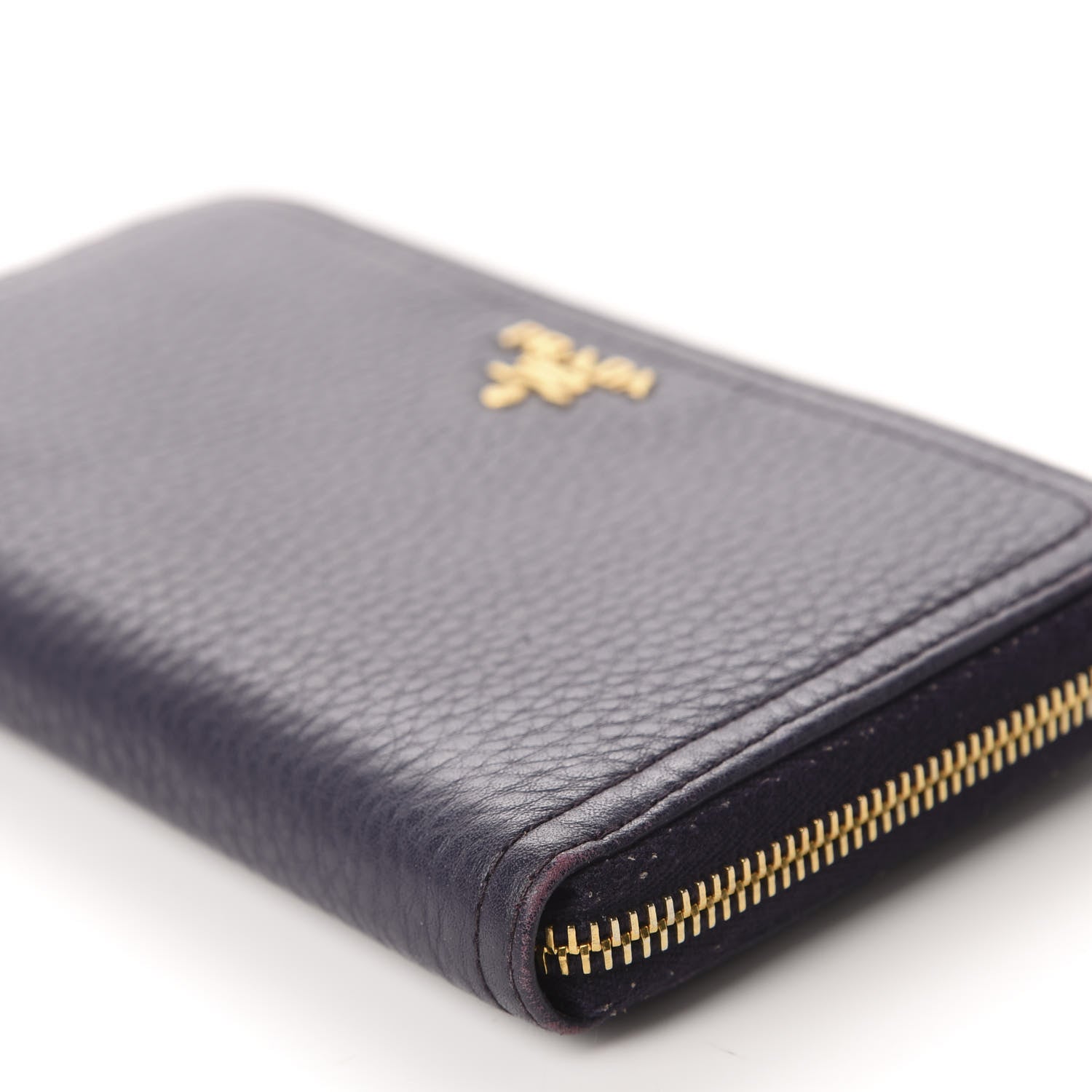 Prada Vitello Daino Zip Around Wallet Uva 7 of 10