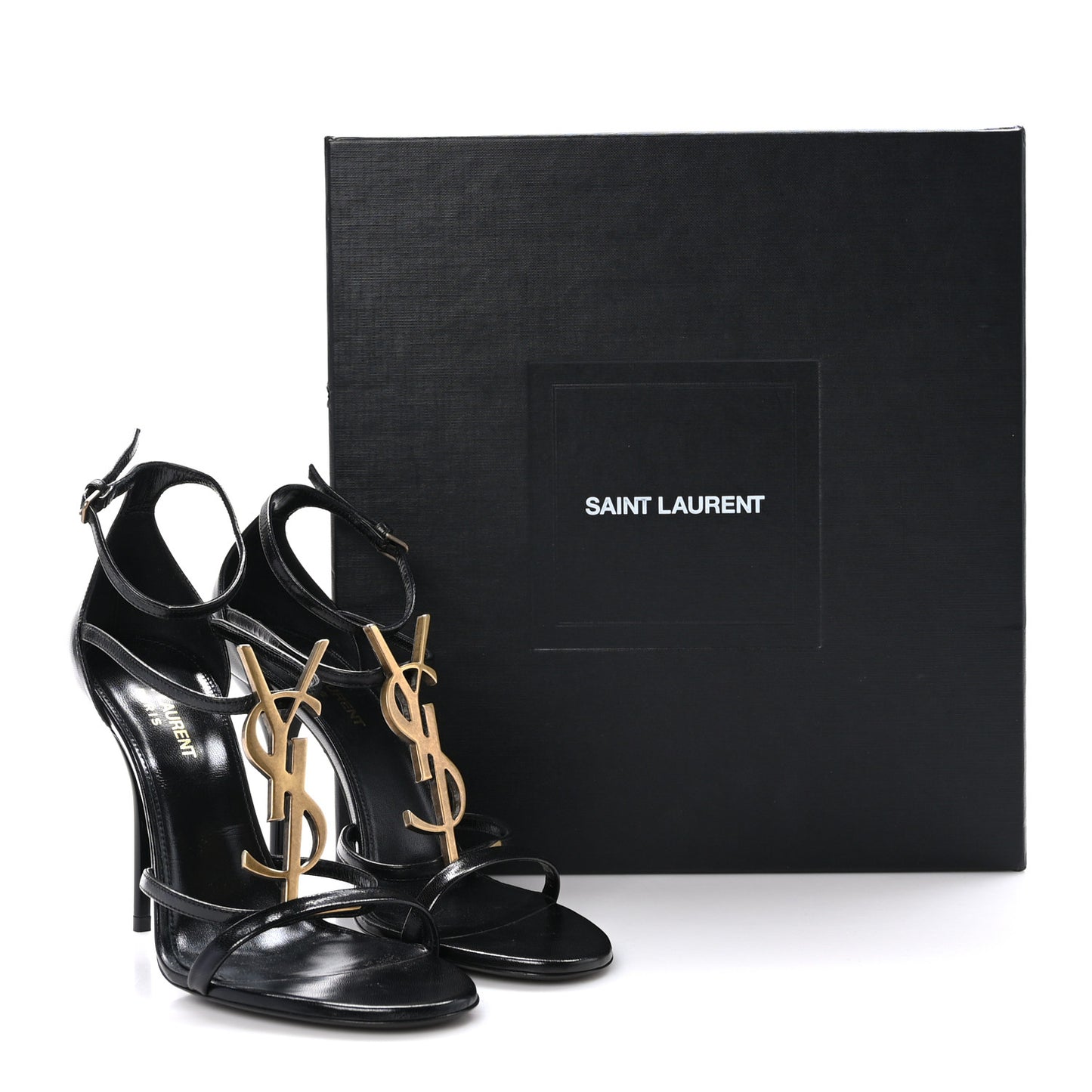 Patent Cassandra 100 Ankle Strap Sandals 38.5 Black