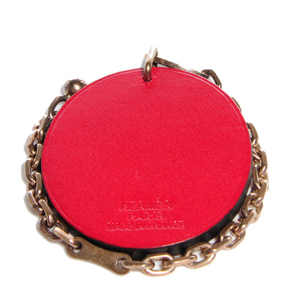 Hermes Leather Lucky Ladybug Key Ring 2 of 4