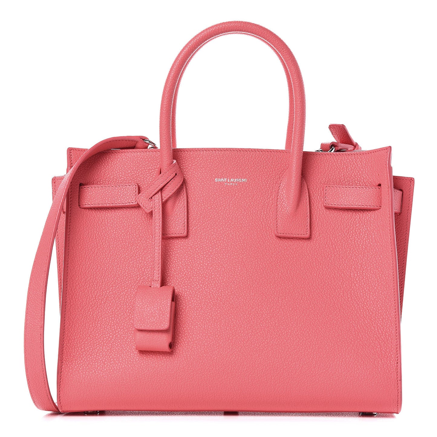 Grained Calfskin Baby Sac De Jour Rose Clair