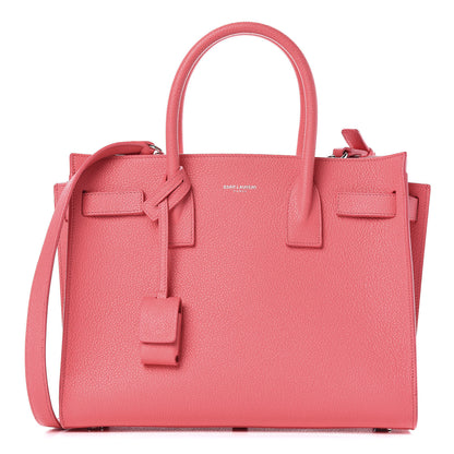 Saint Laurent Grained Calfskin Baby Sac De Jour Rose Clair 1 of 15