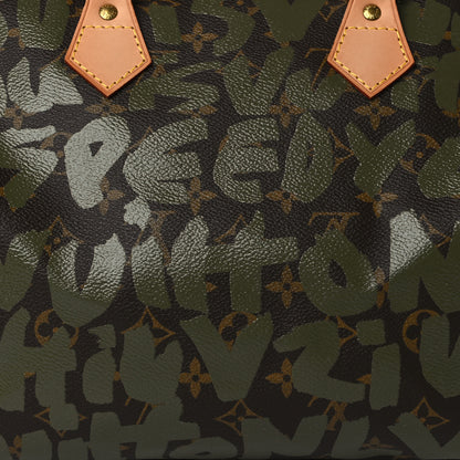Louis Vuitton Monogram Graffiti Speedy 30 Kaki 7 of 9