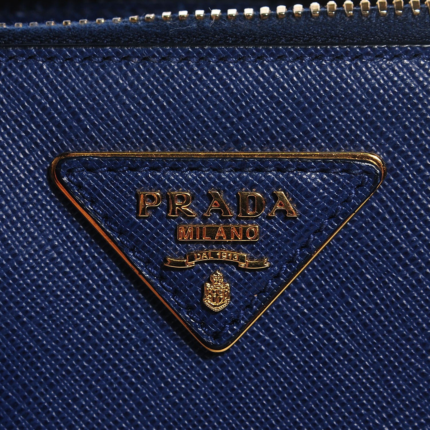 Prada Saffiano Lux Small Promenade Bag Bleuette 6 of 10