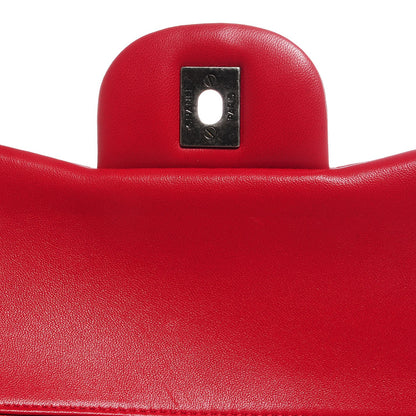 Chanel Lambskin Quilted Jumbo Double Flap Red 6 of 9