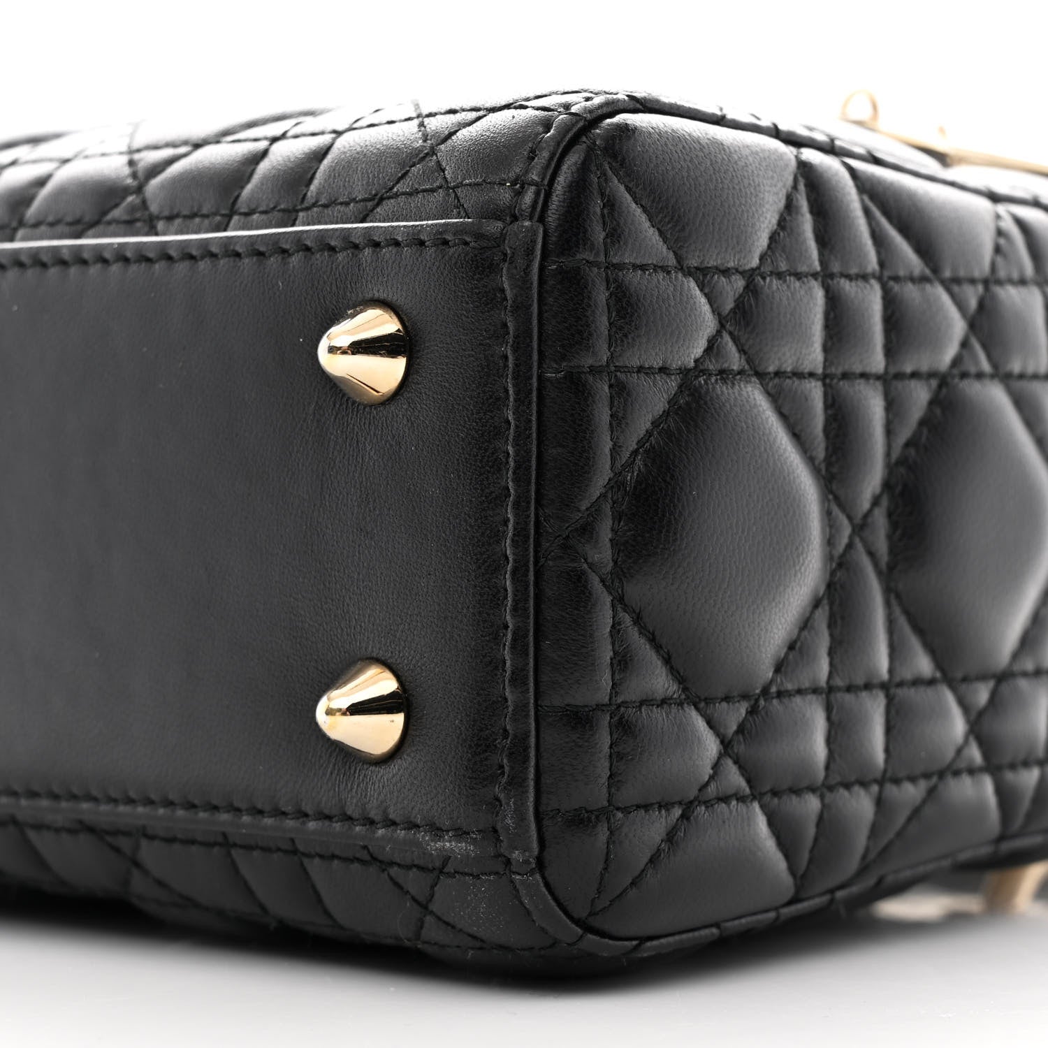 Christian Dior Lambskin Cannage Small Lucky Badges My Lady Dior Black 10 of 11
