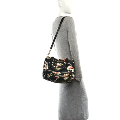 Givenchy Lambskin Magnolia Print Medium Pandora Black 2 of 10