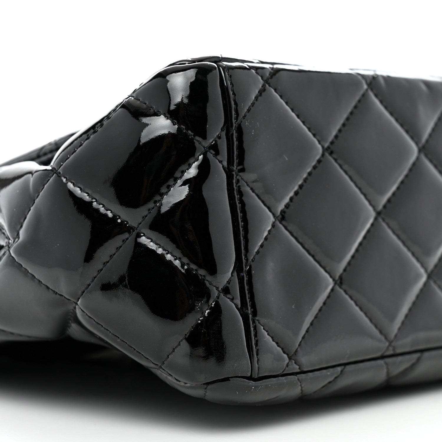 Chanel Patent Quilted Maxi Single Flap Black 9 of 12