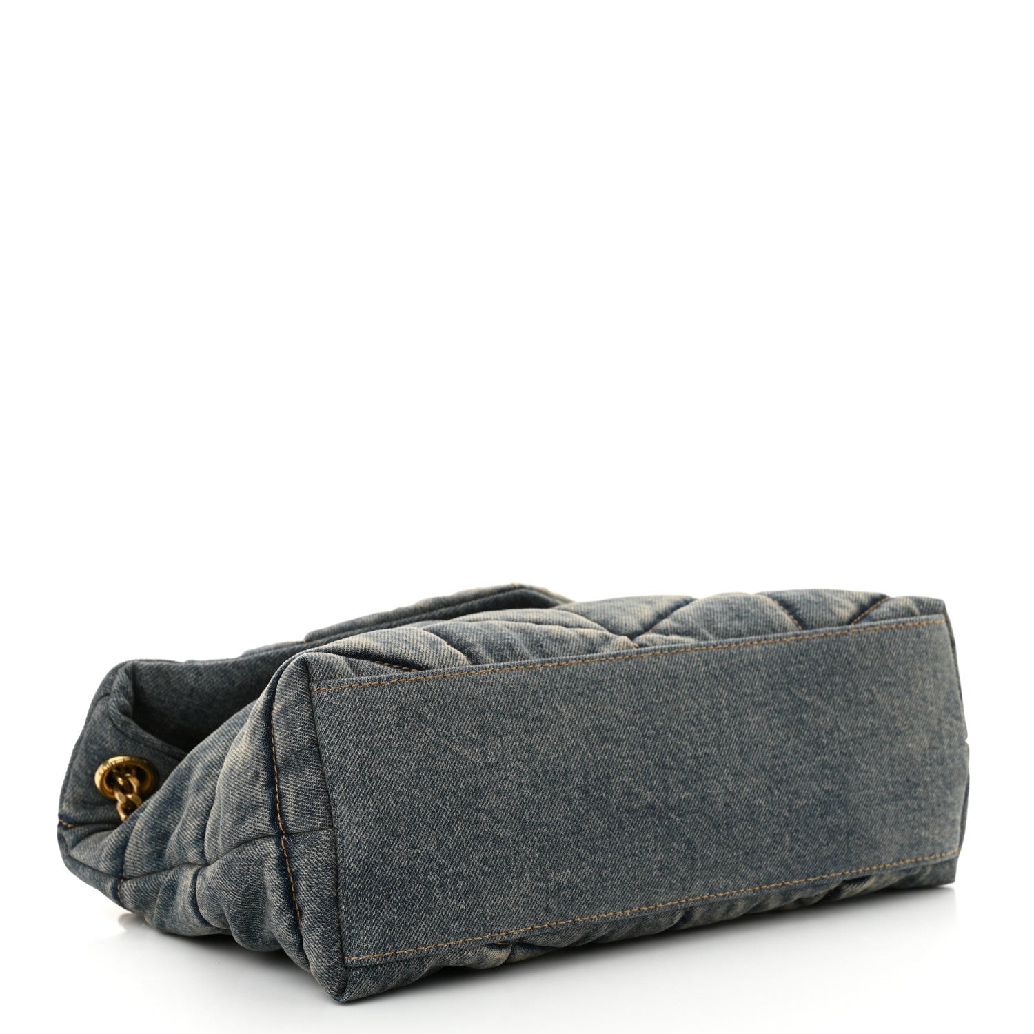 Givenchy Denim Quilted Small Loulou Puffer Monogram Chain Satchel Rodeo Blue 4 of 10