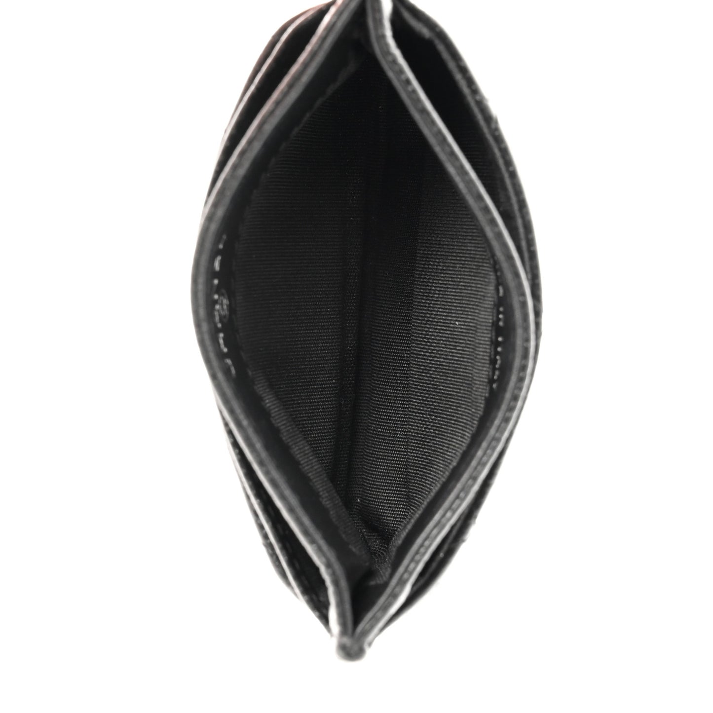 Caviar Quilted Incognito Card Holder Black