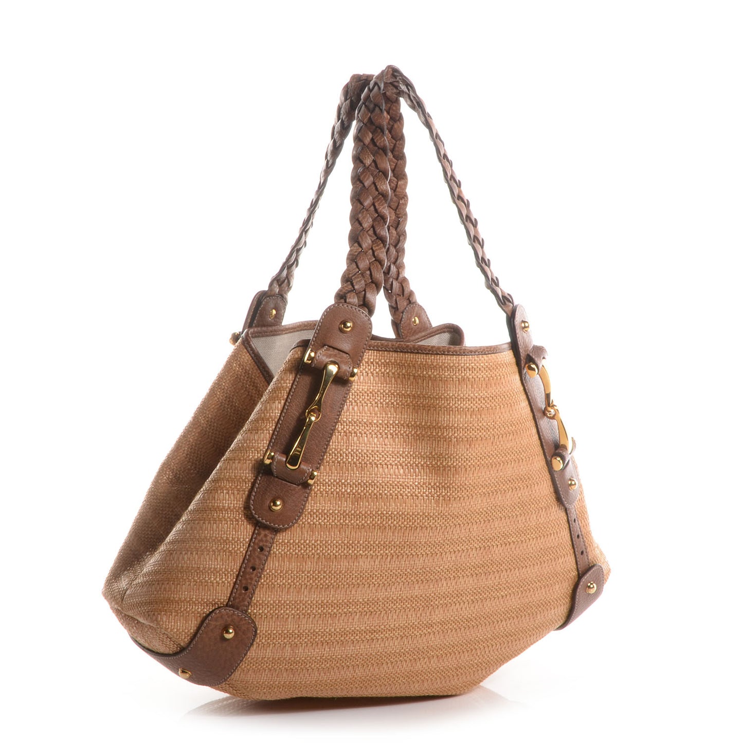 Straw Medium Pelham Shoulder Bag Brown