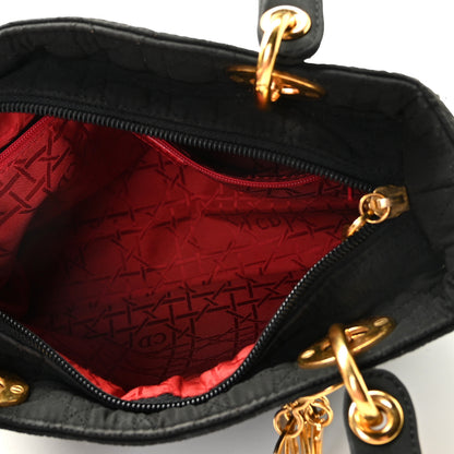 Christian Dior Nylon Cannage Medium Lady Dior Black 8 of 10
