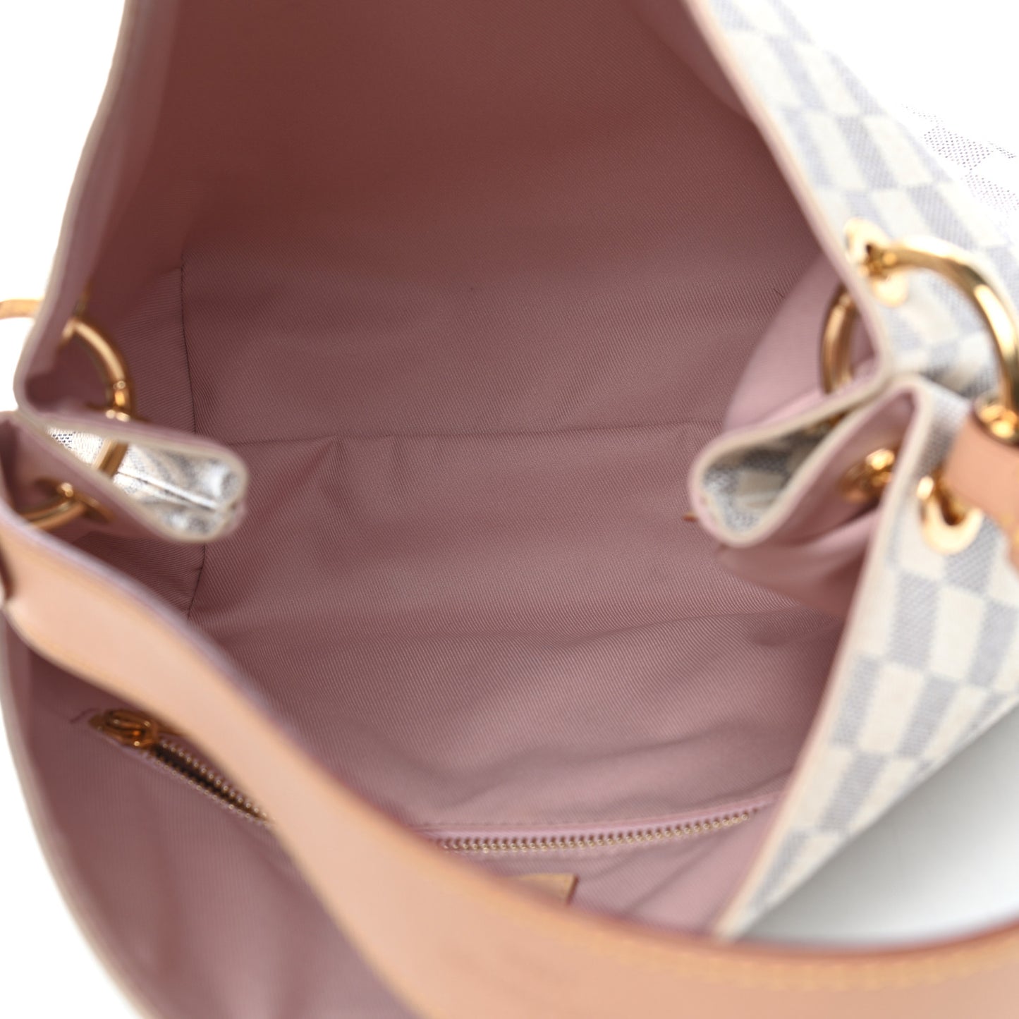 Damier Azur Graceful PM Rose Ballerine