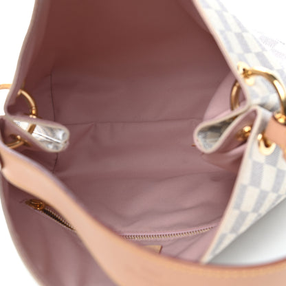 Louis Vuitton Damier Azur Graceful PM Rose Ballerine 4 of 9
