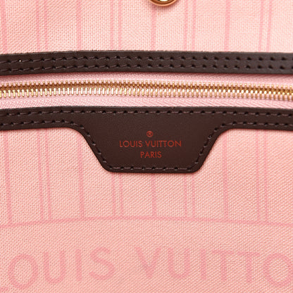 Louis Vuitton Damier Ebene Neo Neverfull MM Rose Ballerine 7 of 17