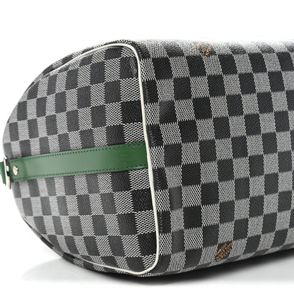 Louis Vuitton Damier Speedy Bandouliere 30 Black White 8 of 9
