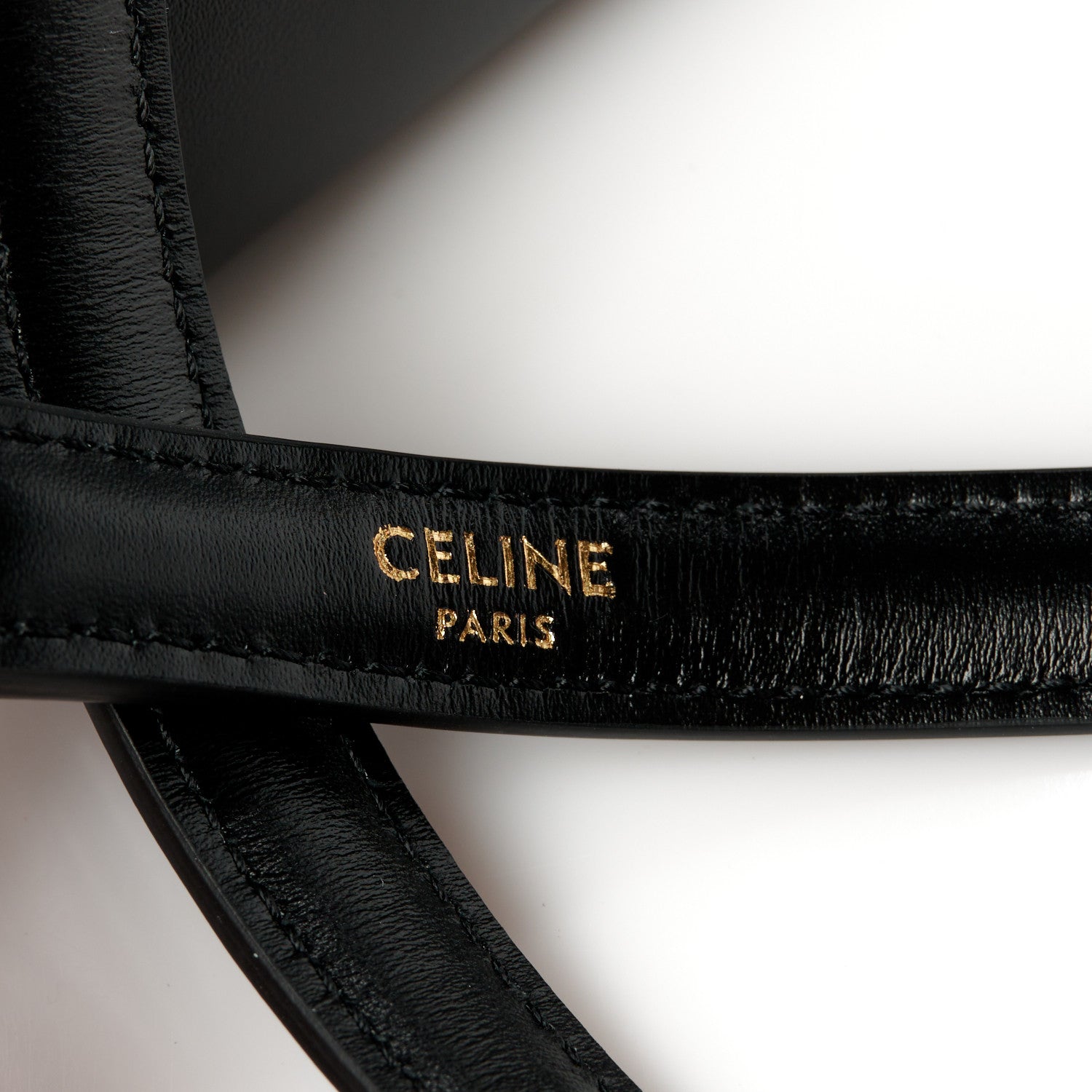 Celine Satinated Calfskin Mini 16 Top Handle Bag Black 8 of 11