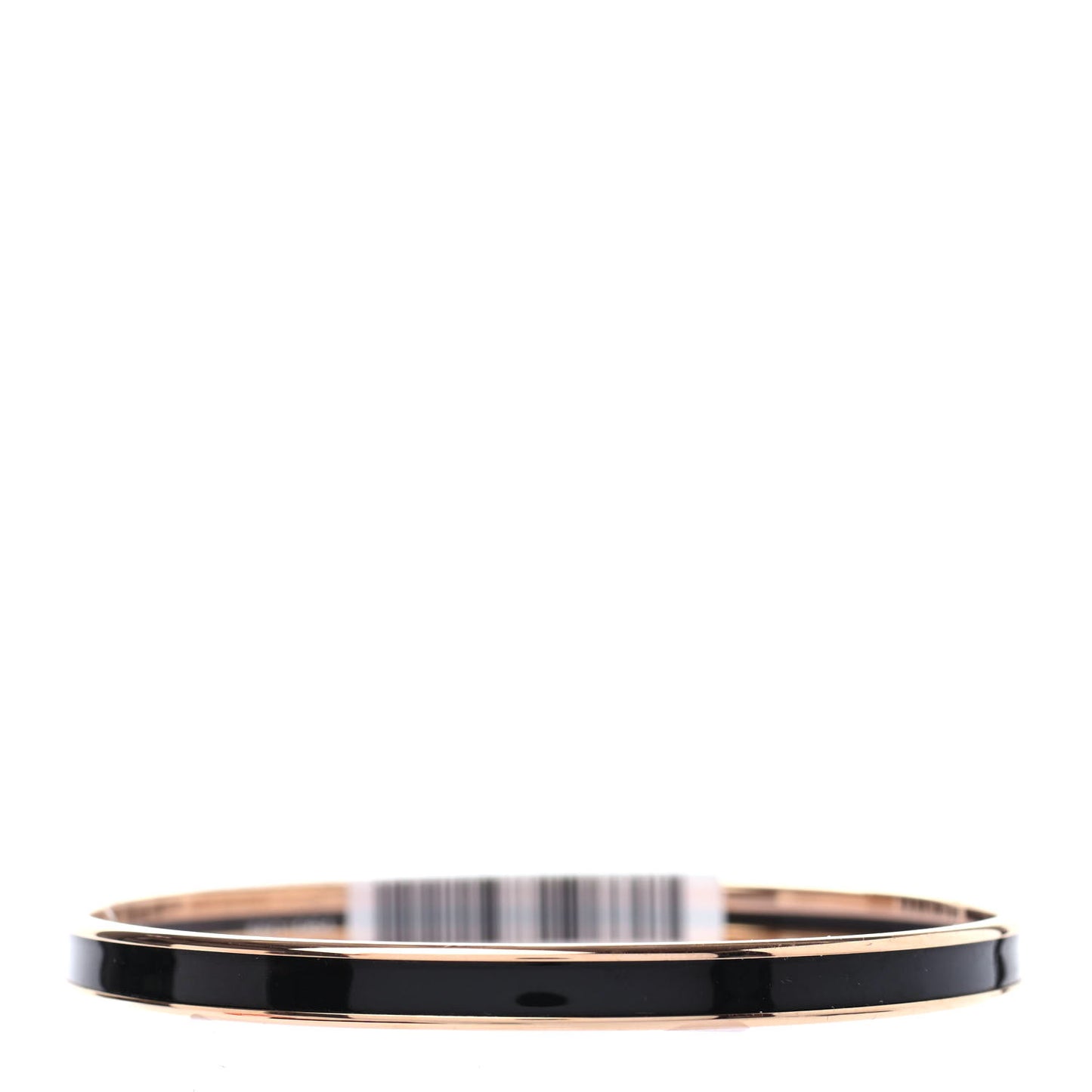 Enamel Printed Extra Narrow Printed Bracelet 65 Black