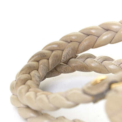 Miu Miu Nappa Matelasse Top Handle Satchel Fumo 22 of 25