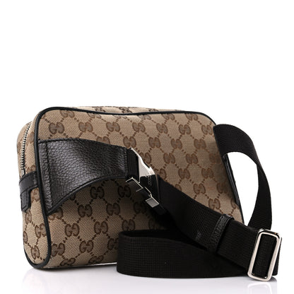 Gucci Monogram Dollar Calfskin Belt Bag Beige Ebony Testa di Moro Marrone Scuro 3 of 15