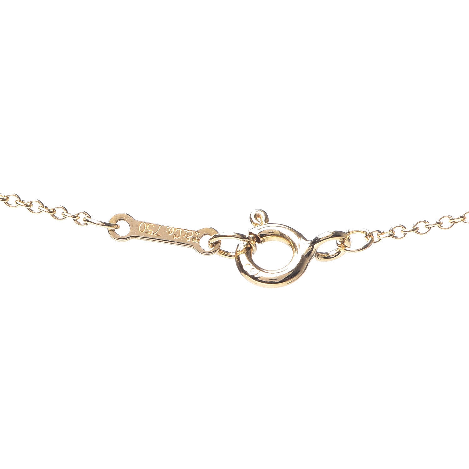 Tiffany 18K Yellow Gold Diamond Paloma Picasso Love & Kisses Pendant Necklace 6 of 6