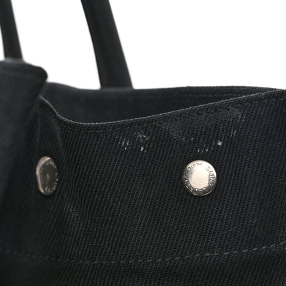 Saint Laurent Linen Calfskin Rive Gauche Tote Black 15 of 15