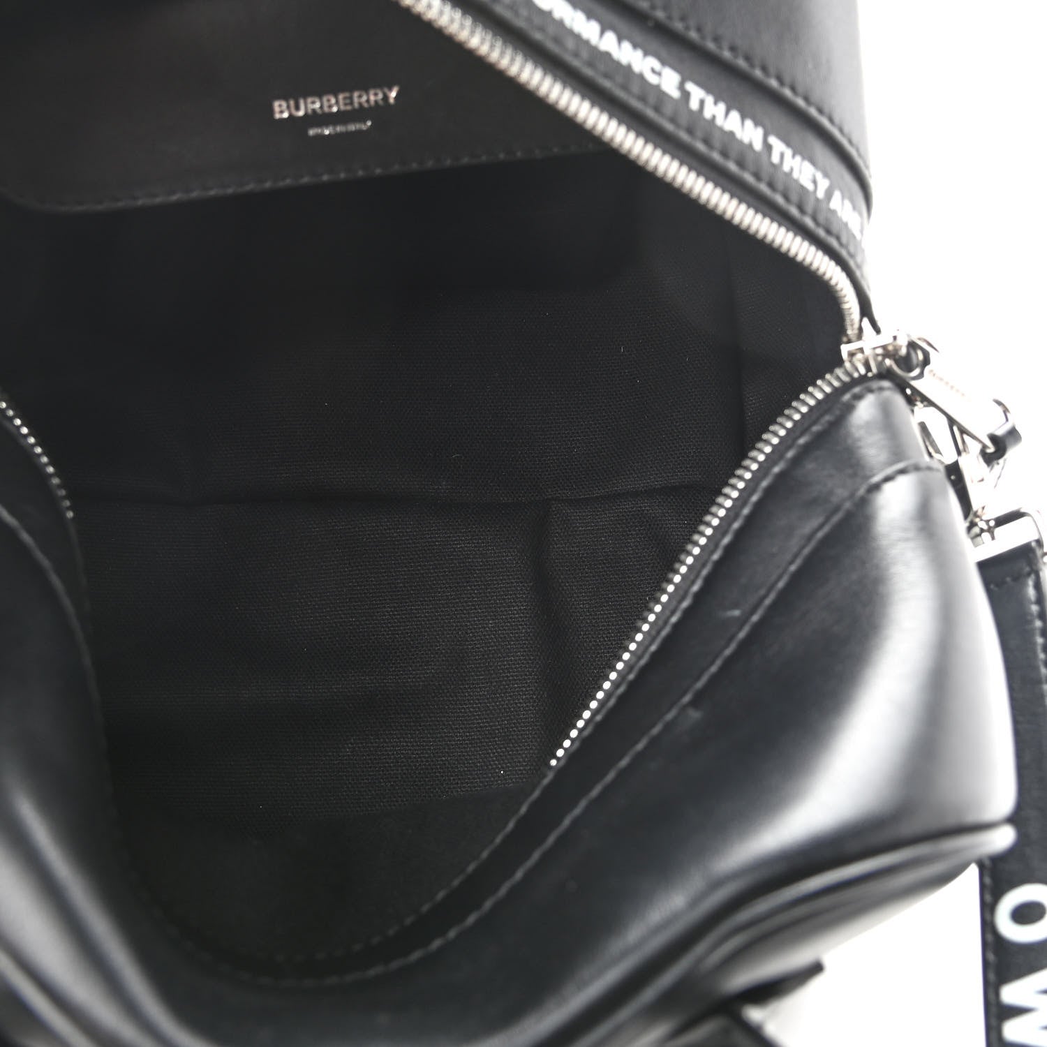 Burberry Smooth Calfskin Montage Print Small Cube Bowling Bag Black 5 of 11