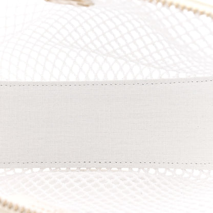 Chanel Mesh Shiny Lambskin Chain Hobo White 6 of 13