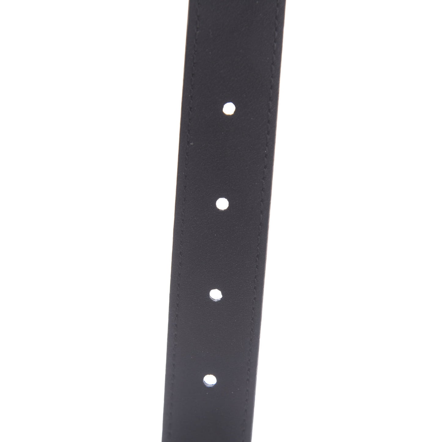 Moon Calfskin Torchon Double G 25mm Belt 75 30 Black