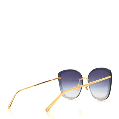 Louis Vuitton Metal LV Halo Cat Eye Sunglasses Z1930U Blue 4 of 8