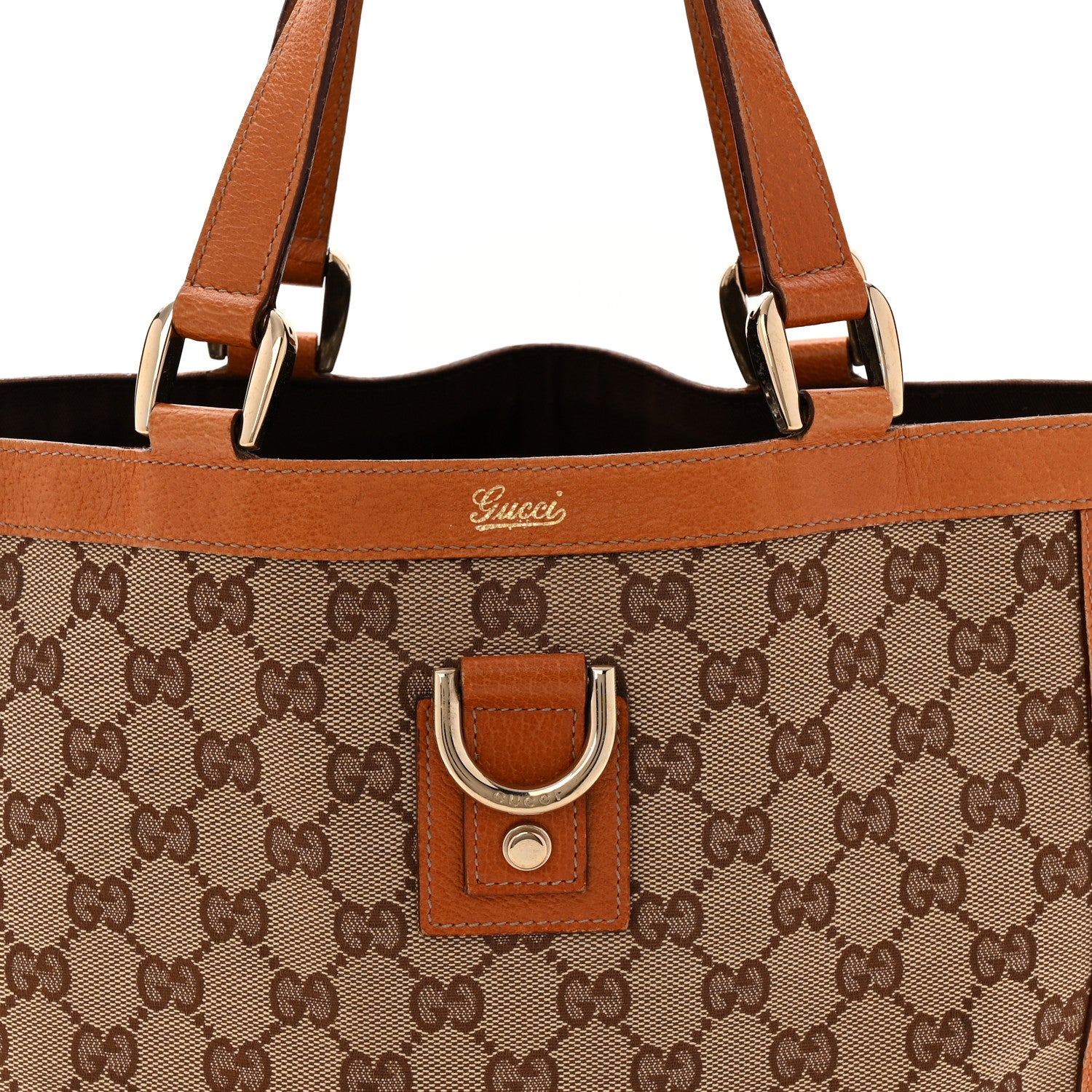 Gucci Monogram Small Abbey Tote Brown 1776315 – FASHIONPHILE
