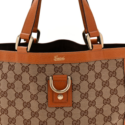 Gucci Monogram Small Abbey Tote Brown 8 of 10