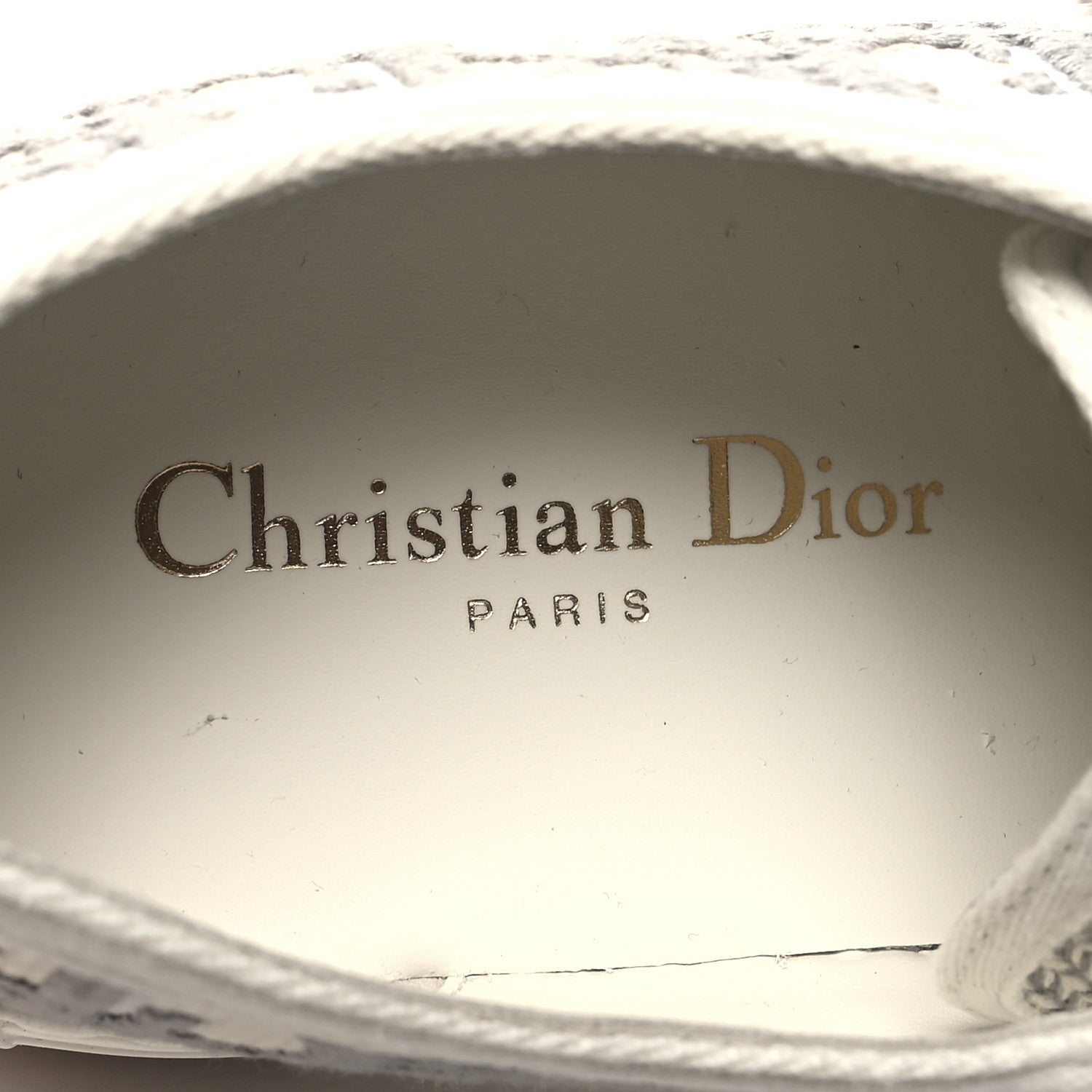 Christian Dior Canvas Oblique Walk Dior Low Top Sneakers 36 Grey Stone 8 of 9