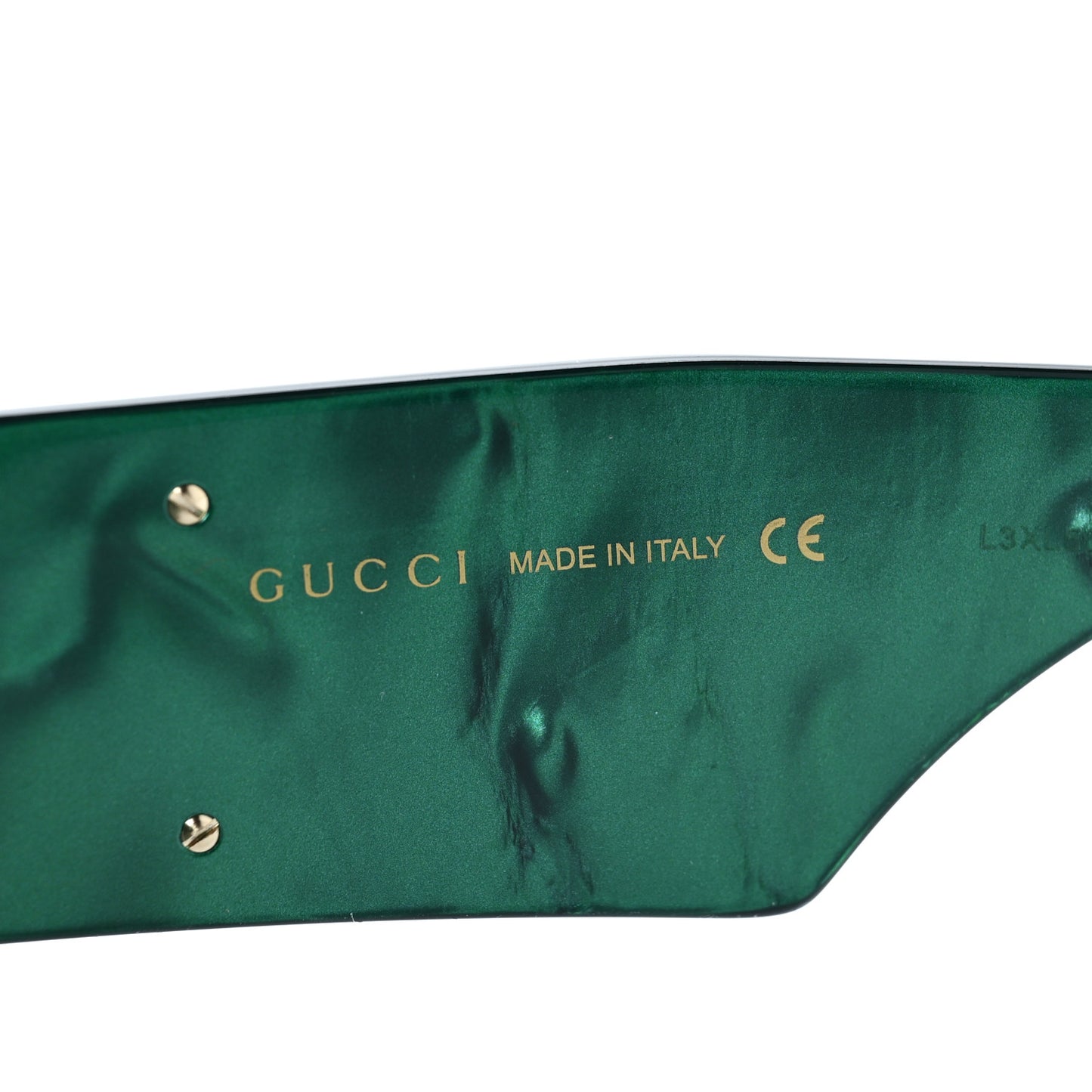 Acetate Square Frame Sunglasses GG0956S Green Black