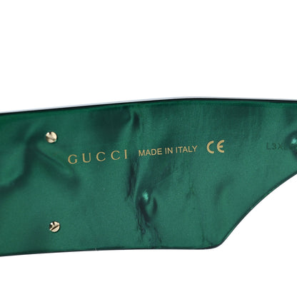 Gucci Acetate Square Frame Sunglasses GG0956S Green Black 6 of 8