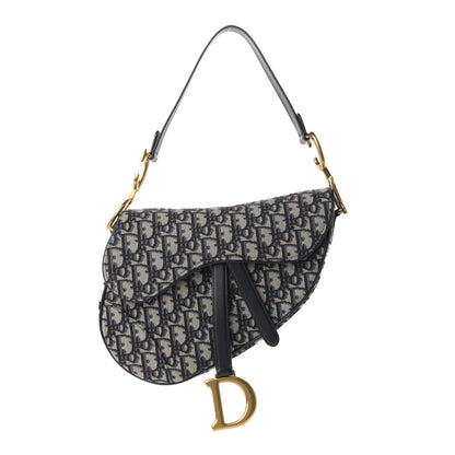 Christian Dior Oblique Saddle Bag Blue 1 of 10