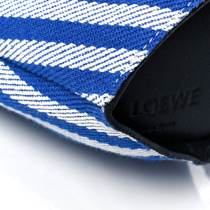 Loewe Canvas Shearling Mini Bunny Crossbody Bag Blue 9 of 10