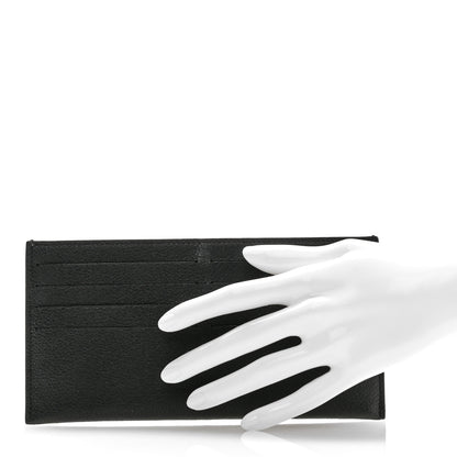 Louis Vuitton Calfskin Felicie Chain Wallet Card Holder Insert Black 2 of 7