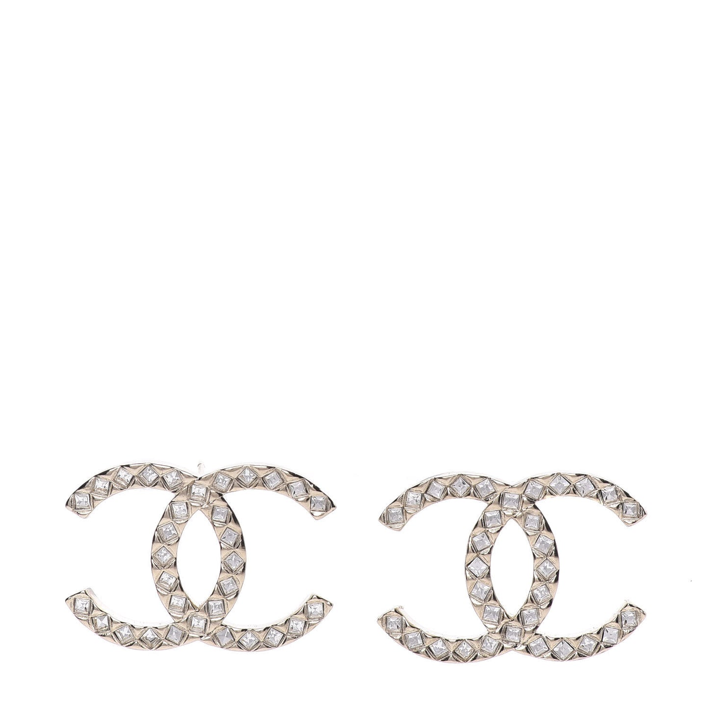 Baguette Crystal High Society CC Earrings Gold