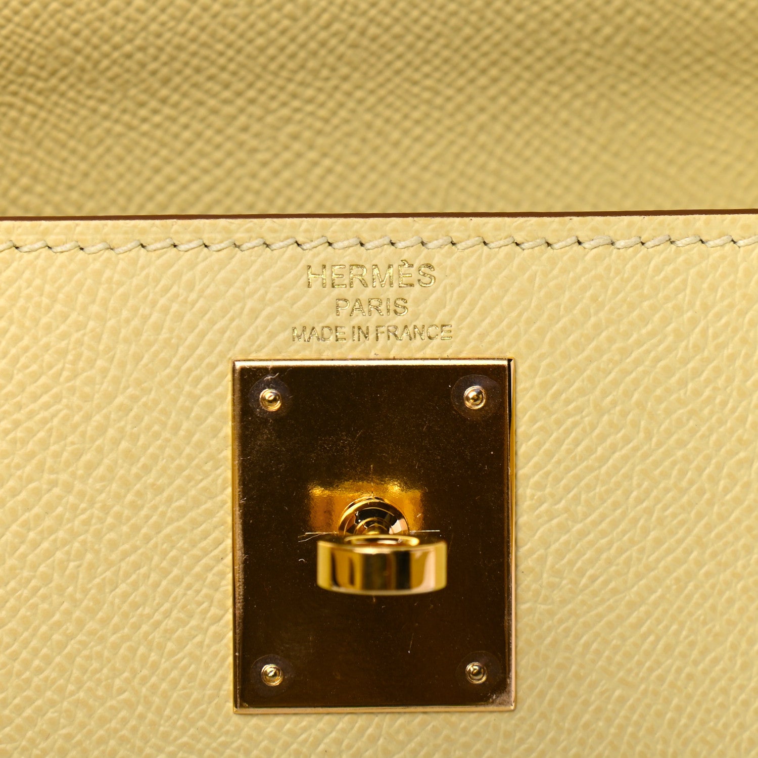 Hermes Epsom Kelly Sellier 28 Jaune Poussin 6 of 11