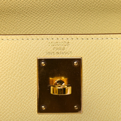 Hermes Epsom Kelly Sellier 28 Jaune Poussin 6 of 11