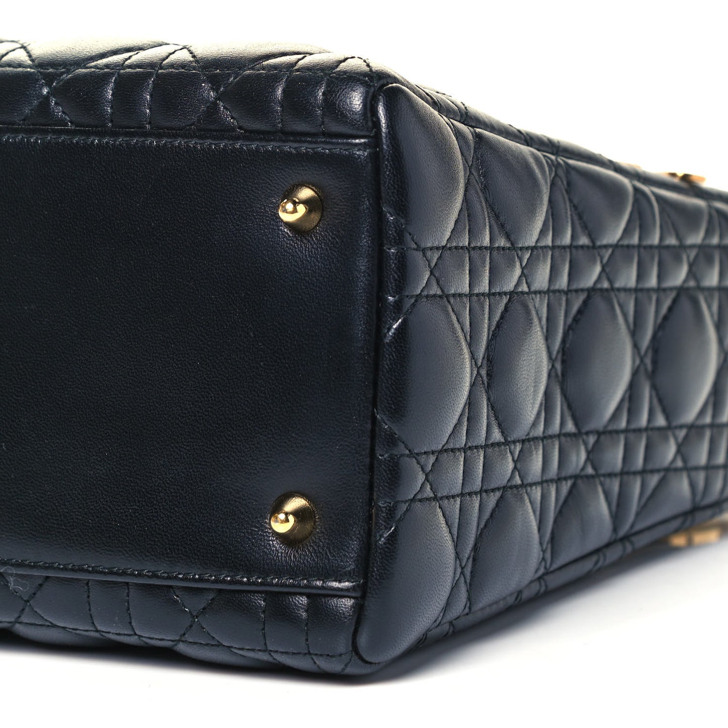 Lambskin Cannage Medium Lady Dior Black