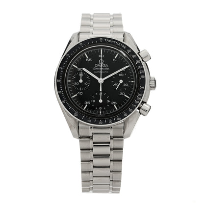 Omega Stainless Steel 39mm Speedmaster Chronograph Automatic Watch Black 17500321 1 of 4