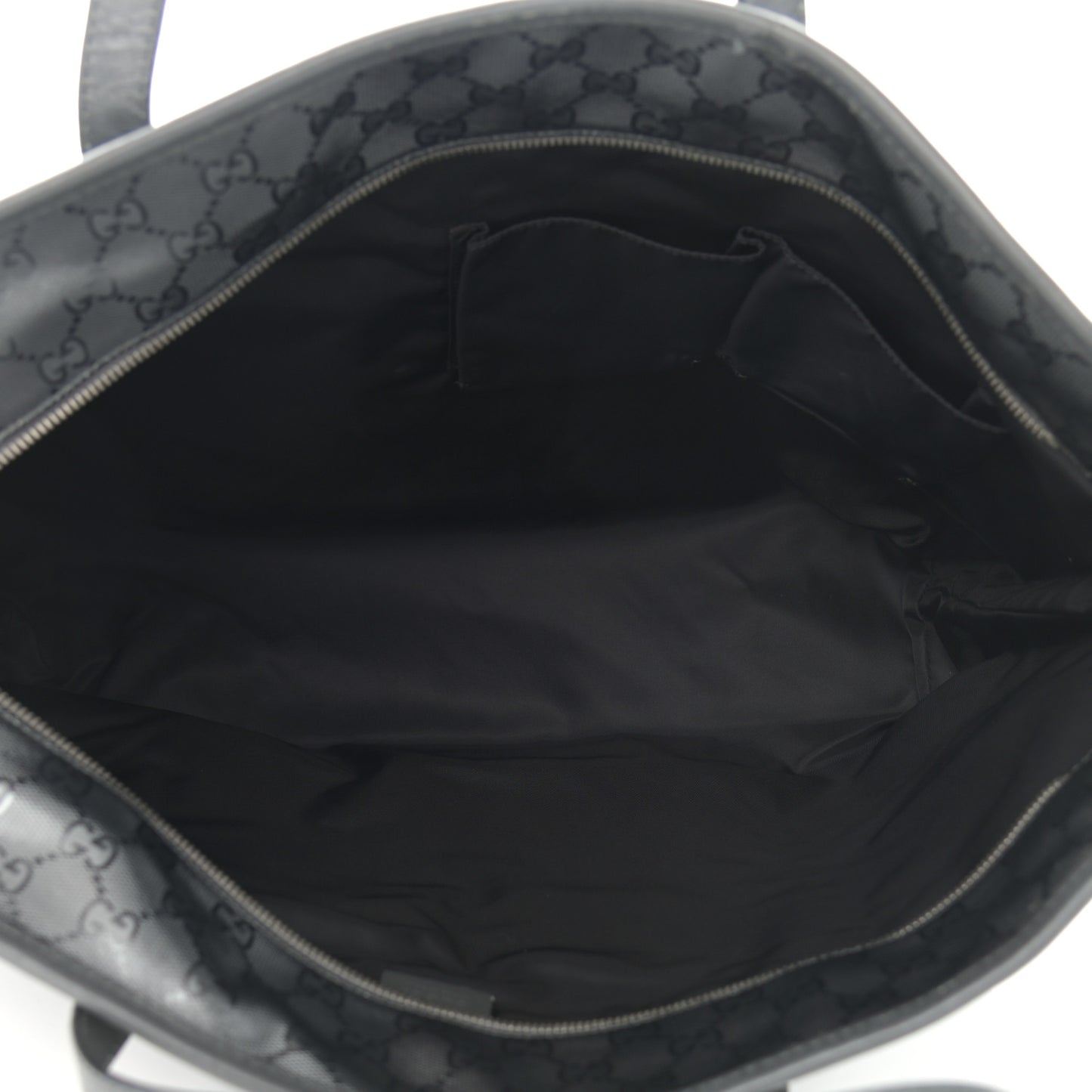 Imprime Monogram Large Zippered Shopping Tote Pewter