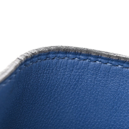 Hermes Evercolor Swift Sac Licol 17 Bleu Brighton White Black 12 of 13