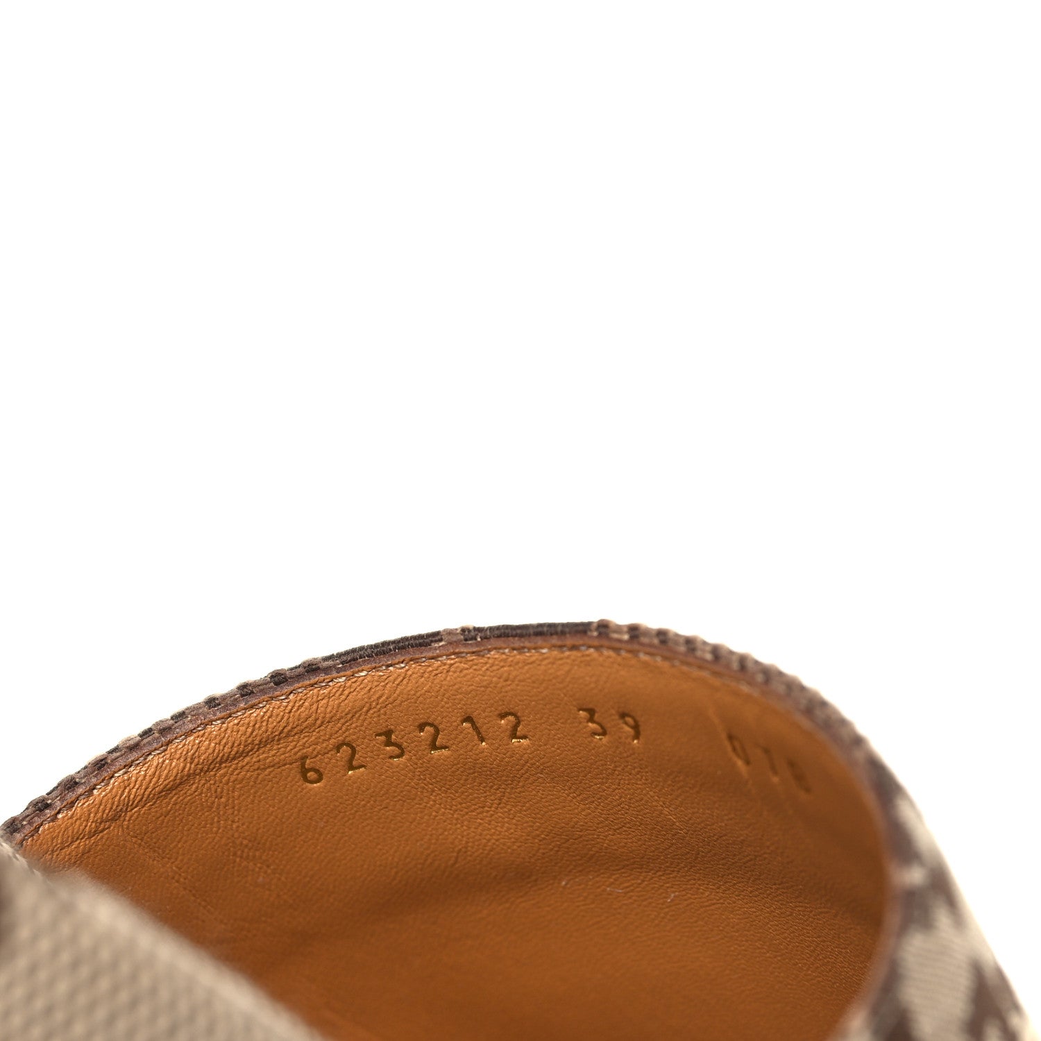 Gucci Monogram Maxi GG Angelina Platform 55mm Slide Sandals 39 Camel Ebony 8 of 9