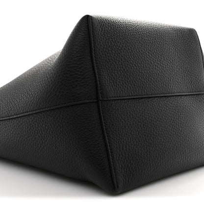 The Row Grained Calfskin Medium N/S Park Black 9 of 10